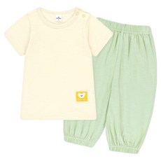 Milk Baby 兒童透氣柔軟夏季家居服上衣褲子套裝