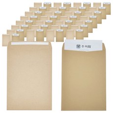 Ehwa 方底紙袋 50入 + 膠帶 方底紙袋 50入 套組, 1套, A4