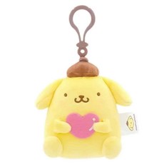 布丁狗 可愛造型玩偶吊飾鑰匙圈 16 x 12cm 60g, 布丁狗抱抱愛心, 1個