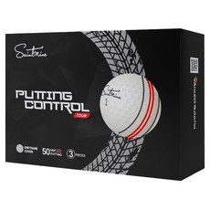 Saintnine 推桿控制巡迴賽限量版聚氨酯高爾夫3層球, 白色, 3個, 2盒