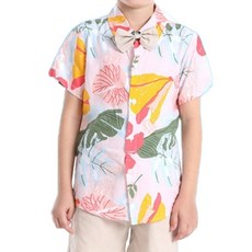 Eyoumong 兒童 Vinko 夏威夷風休閒短袖襯衫