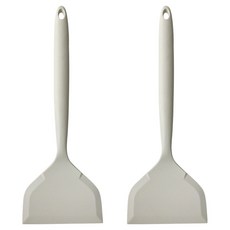 BELLOVIE Cook Reverse矽膠鍋鏟 大型, 2個, 象牙白
