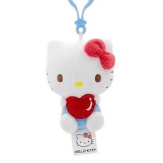 Hello Kitty 凱蒂貓 可愛造型玩偶吊飾鑰匙圈 16 x 12cm 60g, HELLO KITTY 凱蒂貓抱抱愛心, 1個