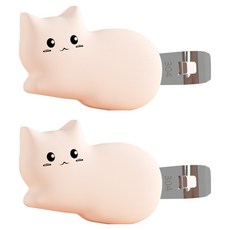 고양이 자석 병따개, 4 아이보리, 2개