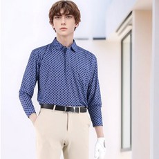 男性夏季彈性翻領高爾夫T恤 NBMT563