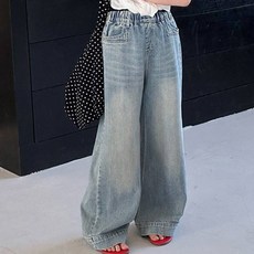 Miso Papa 女童 Cuni 牛仔寬褲