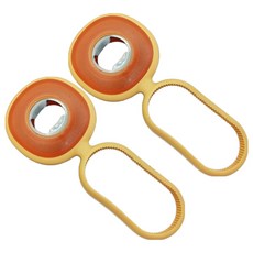 캔 병 뚜껑 따개 3 in 1 핸드 실리콘 오프너, 3번 옐로우, 2개