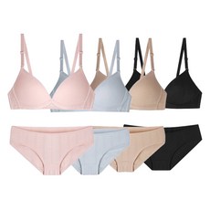 Day by Day 無鋼圈內衣4款 + 內褲4款套組 N5030