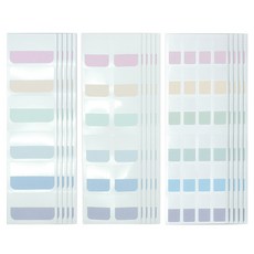 투코비 인덱스 스티커 메모 모란디컬러 대형 60p + 중형 120p + 소형 240p 세트, 1세트