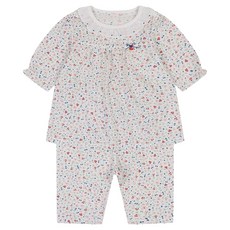 ETTOI 兒童透氣Shelly棉質七分袖家居服套裝