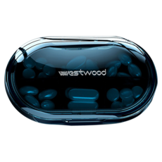westwood pill box 無毒維他命盒 溫莎藍 6格, 1個