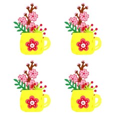 알로데 꽃 분무기 어버이날 DIY, TYPE04 벚꽃, 4개