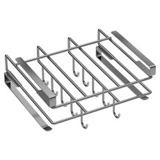 MSL 不鏽鋼免鑽孔廚房料理工具掛架, 銀色, 1個