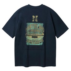 앨빈클로 남녀공용 피치 노스랜드 오버핏 반팔티 AST4701