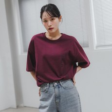 앨빈클로 남녀공용 피치 노스랜드 오버핏 반팔티 AST4701