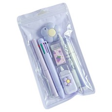 Ilsangsokbanzzak 文具7件組, 1套, 紫色