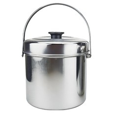 hillo 簡易不鏽鋼廚餘桶 3L, 銀, 1個