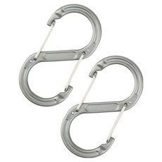 FIKER TACTICAL 鋁製S型登山扣, 灰色