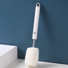 BOACUP 長柄海綿 杯刷, 1支, 白色