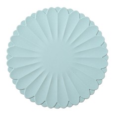 花朵矽膠隔熱墊 24cm DN31-38, 青色, 1個