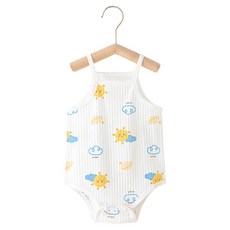 베베니즈 유아용 통기성 여름느낌 순면 끈나시 바디슈트