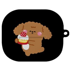 아이무이 삼성 갤럭시 버즈3 버즈3프로 하드 케이스 시즌5, 애니멀팜 푸들, 1개