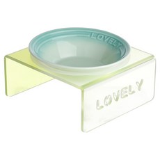 플리즈펫 반려동물 슈가캔디 식기 세트, 1세트, 그린