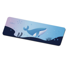 收納王妃 海洋鯨魚系列 軟式珪藻土洗漱墊 24 x 8cm, 1個, 鯨