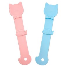 doongdoongpet 貓咪Churu肉泥擠壓器 2件組, 1套, 粉紅色, 藍色