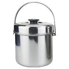 hillo 簡易不鏽鋼廚餘桶 3L, 銀, 1個