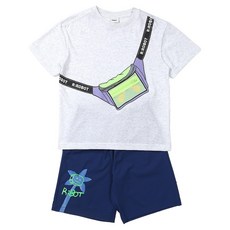 R.ROBOT 男童款Summer Trip背包涼感短袖套裝