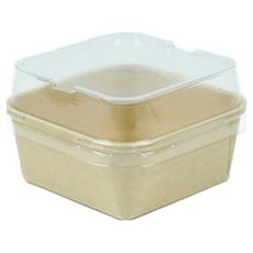 DesignPackage KP素色 正方形麵包捲杯 + 蓋子組合, 50套