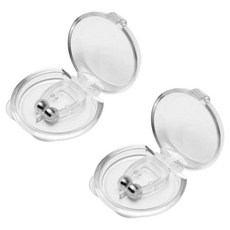 포근상점 숙면 코클립 자석 마그네틱 비강 클립 반투명 세트, 2세트