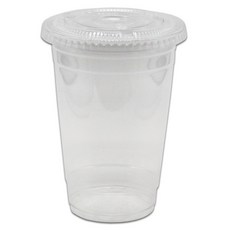 ksco 透明 PET 冰杯平蓋, 100個, 470ml, 1入