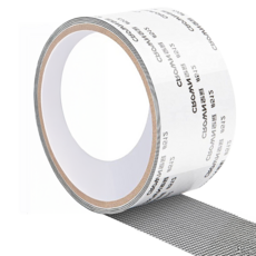 CROWN 皇冠新材 自黏式紗窗修補貼 200 x 5 x 0.1cm, 黑灰色, 1捲