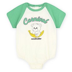 MilkBaby 유아용 마카롱 라글란 바디수트 아기우주복