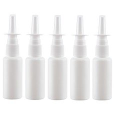 溫馨小舖 鼻噴瓶 生理食鹽水 清洗空瓶 容器 白色 30ml, 5個