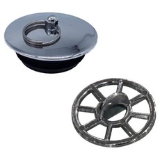 두진 바스 욕조마개 + 욕조걸름망 크롬 세트, 혼합색상