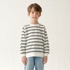 빈 남아용 스트라이프 티셔츠 BZ17TS05BK