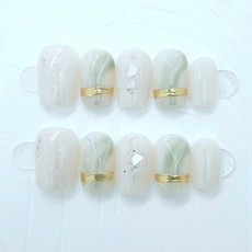 Maket Gamseong Giselle Cheek 美甲片 10p 組, NO 10, 1個