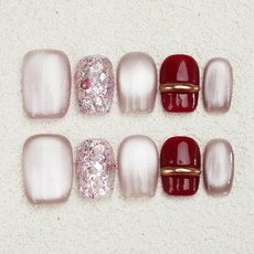 Maket Gamseong Giseul腮紅美甲片 10入組, No.3, 1副