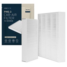 hanafilter PM0.3 Genesis GV80 冷氣濾網 內部 + 外部套組, 1個, HCF-28(外部), HCF-46(內部)