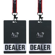 AAHM 德州撲克比賽工作人員證件掛繩, 2個, 荷官