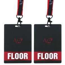 AAHM 德州撲克比賽工作人員證件掛繩, 2個, 巡場