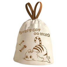 타미나요 귀여운 비닐 파우치 뼈다귀냥 100p, 1개, 15L