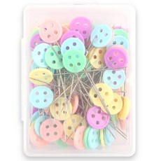 브랜드얀 수예용 파스텔 단추 시침핀 수선 도구 4.5cm, 랜덤발송, 1개