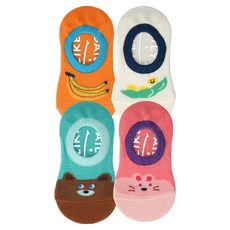 데일리라이크 아동용 데일리 메쉬 페이크 삭스 4족 세트