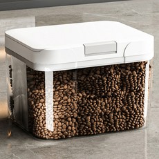 PASTEL PET 寵物簡約飼料保存桶, 2.9L, 白色, 1個