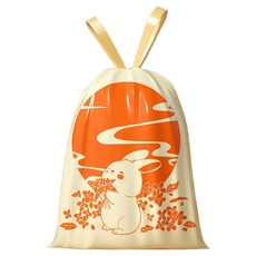 Taminayo 可愛塑膠袋 橘子兔 90入, 1個, 15L