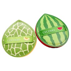 Gecomo Giacomo 基礎彩妝組合粉撲2件組, 2套, 西瓜, 哈密瓜